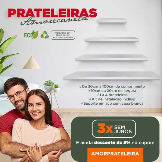 PRATELEIRAS BORDEADAS EM TAMANHO PERSONALIZADAS